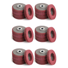 30Pcs 4 Inch Nylon Fiber Flap Disc Polishing Grinding Wheel,Scouring Pad Buffing Wheel for Angle Grinder