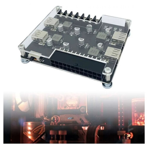3.3-12V 4-Port USB ATX Power Adapter Board / Desktop PC Power Supply Module 2