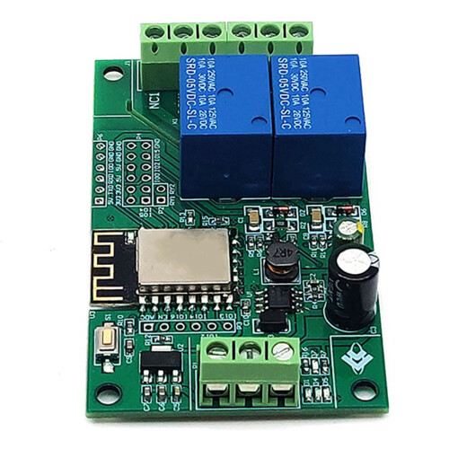 2X ESP8266 ESP-12F WIFI Relay Module 2CH 5V/8-80V Relay  Develop Board for  IDE 2