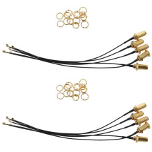 10pcs Connector Antenna WiFi Pigtail SMA Female to IPX Extension Cable 15cm
