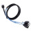 Cabo  SAS HD Interno de 1m SFF 8643 para Cabo  7Pin - Cabos  SAS com Sideband Compatíveis com 12Gbps 2