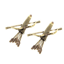 2St Unieke Gouden Boogpijl Broche Herenkleding