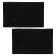 2St Multifunctionele Rubber Autopedalen Patch Tapijt Bescherming Zwart
