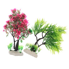 2St Aquarium Kunstplanten Mix Met Duurzaam Plastic Visdecor