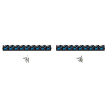 2X Wall Mounted Fishing Rod Rack Wall-Mounted Fishing Rod Rack Multi-Card Slot Non-Slip Fishing Rod Display Stand