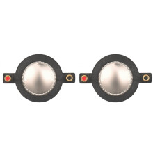 2X Titanium Film Tweeter Voice Coil Membrane Core Treble Speaker Repair 44.4mm Speaker Accessories