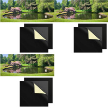 6 Pcs Pond Liner Repair,Patch-8 X 8 Inches Self-Adhesive EPDM Liner Repair for EPDM Garden Pond Patch Cover Liner Repair