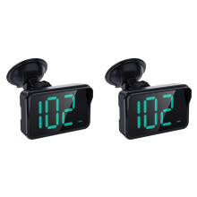 2X Universal Display GPS HUD Digital Speedometer Plug and Auto Part with Suction Cup Mount