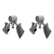 2X Pelvic Floor Muscle Trainer Exerciser 360 Rotating Baffle Hip Trainer Adjustable Thigh Leg Exercise Equipment--Gray