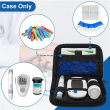 2X Diabetes Supply Case, Diabetic Carrying Case Kit, Diabetes Testing Kit Cases, Blood Glucose Meter Storage Bag