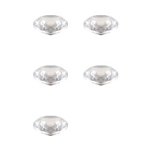5pcs 80mm K9 Crystal Diamond Paperweight Decorative Rainbow Maker Prism Glass Diamonds Wedding Room Desktop Ornaments A