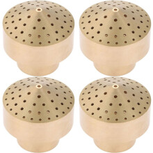 4X Fountain Nozzle 3/4 Inch Brass DN20 Sprinkler, Pond Column Water Sprays with Adjustable Micro-Centrifugal Nozzle
