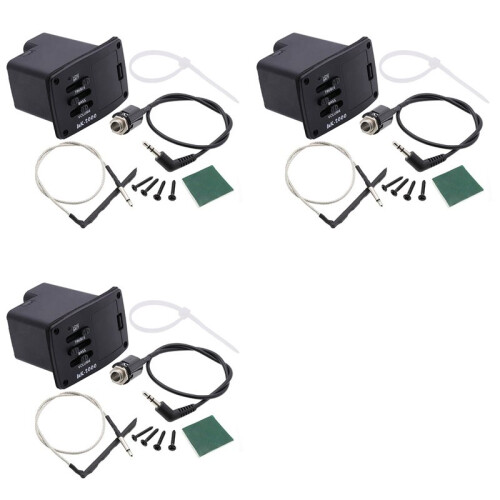 3X Pickups UK-2000 Ukulele  Guitar Pickup 2 Band UK2000 EQ Equalizer System per Ukulele Guitarra