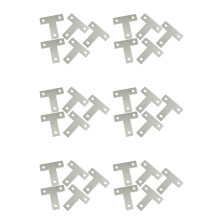 30 Pcs Angle Plate Corner Brace Flat T Shape Repair Bracket 40mm X 40mm