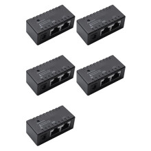 5X Poe Splitter Poe Injector Rj45 5.5Mm X 2.1Mm Input Passive Poe Injector Splitter Adapter Connector(Black)