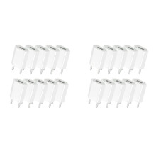 20Pcs Portable 5V 1A Eu AC Usb Wall Charger Plug Adapter Charger Plug EU Plug