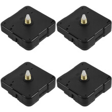 4X Clock Movement with Short Hands, 4/ 25 Inch Maximum Dial Thickness, 3/ 5 Inch Total Shaft Length