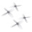 2X Hélice DT76MMX4 V2 de 3 Polegadas, de Alta Eficiência, com 4 Pás, para Drone FPV Cinebot30 RC 2