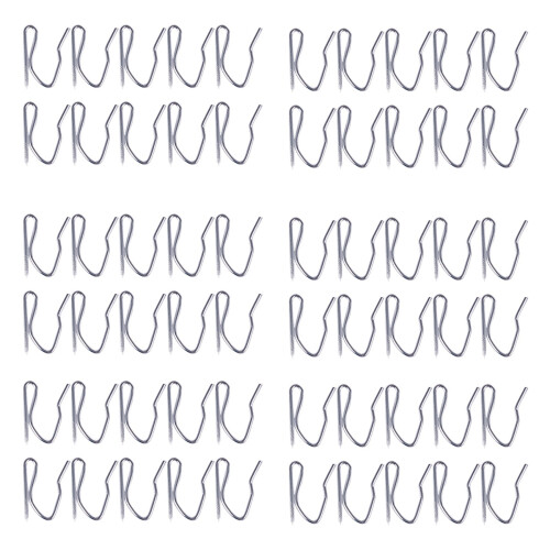 60Pcs Curtain Drapery Pin Hooks - Silvery