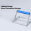 2X Adjustable Height Table Saw Roller-Stand Attachment,Cutting Machine Miter Saw Roller Support Stand for Support Frame 4