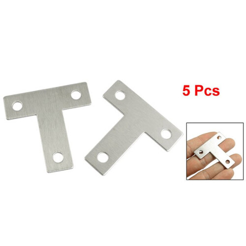 30 Pcs Angle Plate Corner Brace Flat T Shape Repair Bracket 40mm X 40mm 2