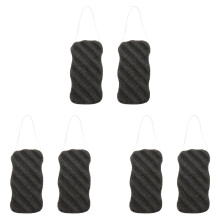 3X Set di Spugne Konjac con Carbone Attivo di Bambù - Spugna per la Pulizia Profonda Della Spugna per Il Viso per la Cura Della Pelle