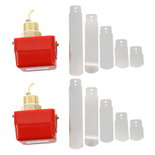 2X AC 220V 15A filetage male SPDT Eau pagaie contacteur de debit HFS-25