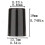 20 PCS  Iron Rubber Sleeve Black .370 Diameter Rubber Sleeve Height 19mm Iron  Ring 4