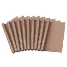 16x24 Inch Large Teflon Sheets for Heat Press Machine,Non-Stick Reusable PTFE Paper Sheet Roll (10 Sheet)
