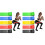 10X Resistance Bands for Working Out, Elastic Exercice Loop Bands for Physical Therapy, B 1