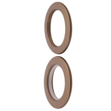 100 Pack Curtain Grommet, Inner Diameter 43mm Curtain Eyelet Rings Nanoscale Low Noise Roman Ring (Coffee)