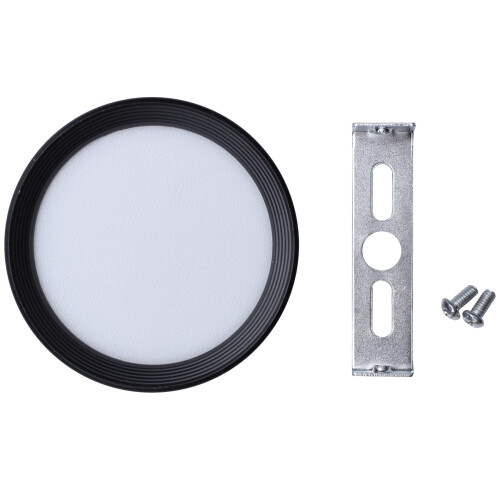 3X Round Surface Mounted LED Downlight Ceiling Lamps Spot Light 220V Ceiling Lamps Neutral Light 4000K 5W Black Shell 1