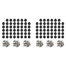 240 Pcs Soft Cutting Board Rubber Feet with Stainless Steel Screws 0.28 x 0.59 for Furniture, Electronics and Appliances