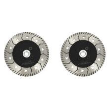 2pièces 125 x 2,8 mm M14 Double Face Diamant Lame de Scie Tranche de Broyage Type Pointu avec