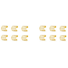 Gold Napkin Rings Set of 12, Hollow Napkin Ring Holder for Wedding Christmas Family Gathering Table Decoration