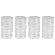 20 Stück Kreis FöRmiger PoröSer Torten Ring Unten Turm Pie Kuchen Form Back Werkzeuge Hitze Beständiger Perforierter Kuchen Mousse Ring, 8 cm