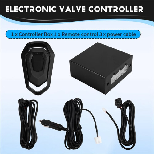 3X Universal Electronic Valve Controller for Various Engine Exhaust Pipes with Remote Control Car Accessories