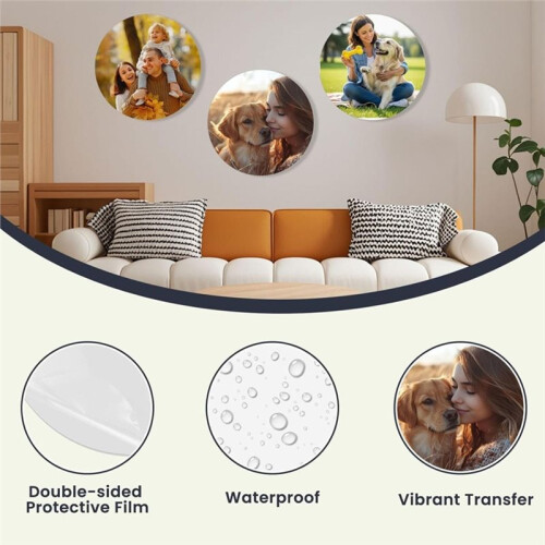 12 Peças de Metal Sublimação Redondas em Branco de 10 Polegadas, Folhas de Sinalização para DIY Decoração Interna e Externa 2