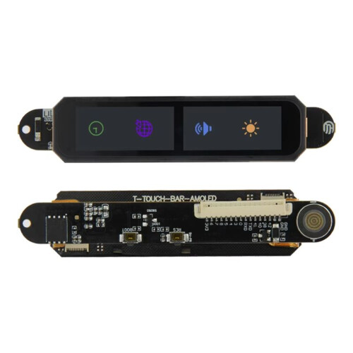 T-Touch Bar AMOLED ESP32-S3 Touch Display Bar Development Board ESP32-S3R8 Wireless Module Magnetic Round USB Connector 2