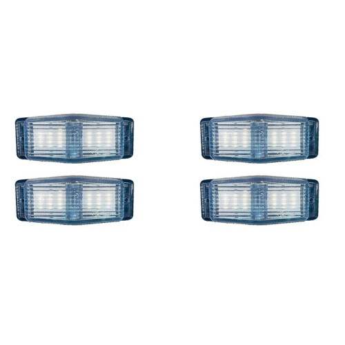 4Pcs LED  Lights Front Double Burner Indicator LampFor     Truck Lorry Front Grill Light A