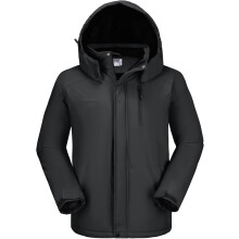 Herren Skijacke Winter Wasserdicht Winddicht Warm Schwarz S — herren winterjacke, schwarze skijacke