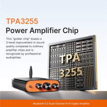 5.3 HiFi Stereo Audio Amplifier 600W TPA3255 2.0 Channel Subwoofer Output with DSP, AUX/USB/BT Input US