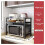 1pc Expandable Microwave Shelf Organizer, Moisture and Rust Proof Microwave Countertop Organizer,Tableware Storage 6