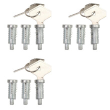 9 Låscylinder med 6 Nycklar Främre Cylinder & Bagagerumslås för R4 (4L), R6, R12, R15 och R17 7700547887 7700553344