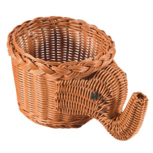 Handmade Bamboo Elephant Wicker Picnic Basket Food Bread Camping Picnic Basket Bamboo Fruit Storage Basket