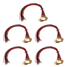 60 Stuks 27 mm Piëzoschijven met Leads Microfoon Drumtrigger Akoestische Pick- CBG Gitaar