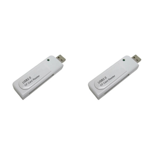 2X USB 2.0 CF Card Reader for CCD Digital Camera Flash Memory Card Viewer Writer Data Transfer Adapter Memory Dongle B