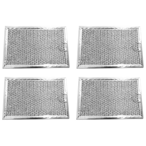 4pcs Microwave Filter Replacement for 5303319568  Microwave Filter - Aluminum Mesh Grease Screen