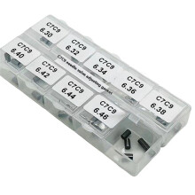 C7 C9 Fuel Injector Needle Valve Adjustment Shim Kit 6.30-6.48 for Injector Repair Replacement Parts