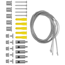 5Sets Zilverkleurige Hangsnoer Kit Voor LED Lampen En Sfeerverlichting